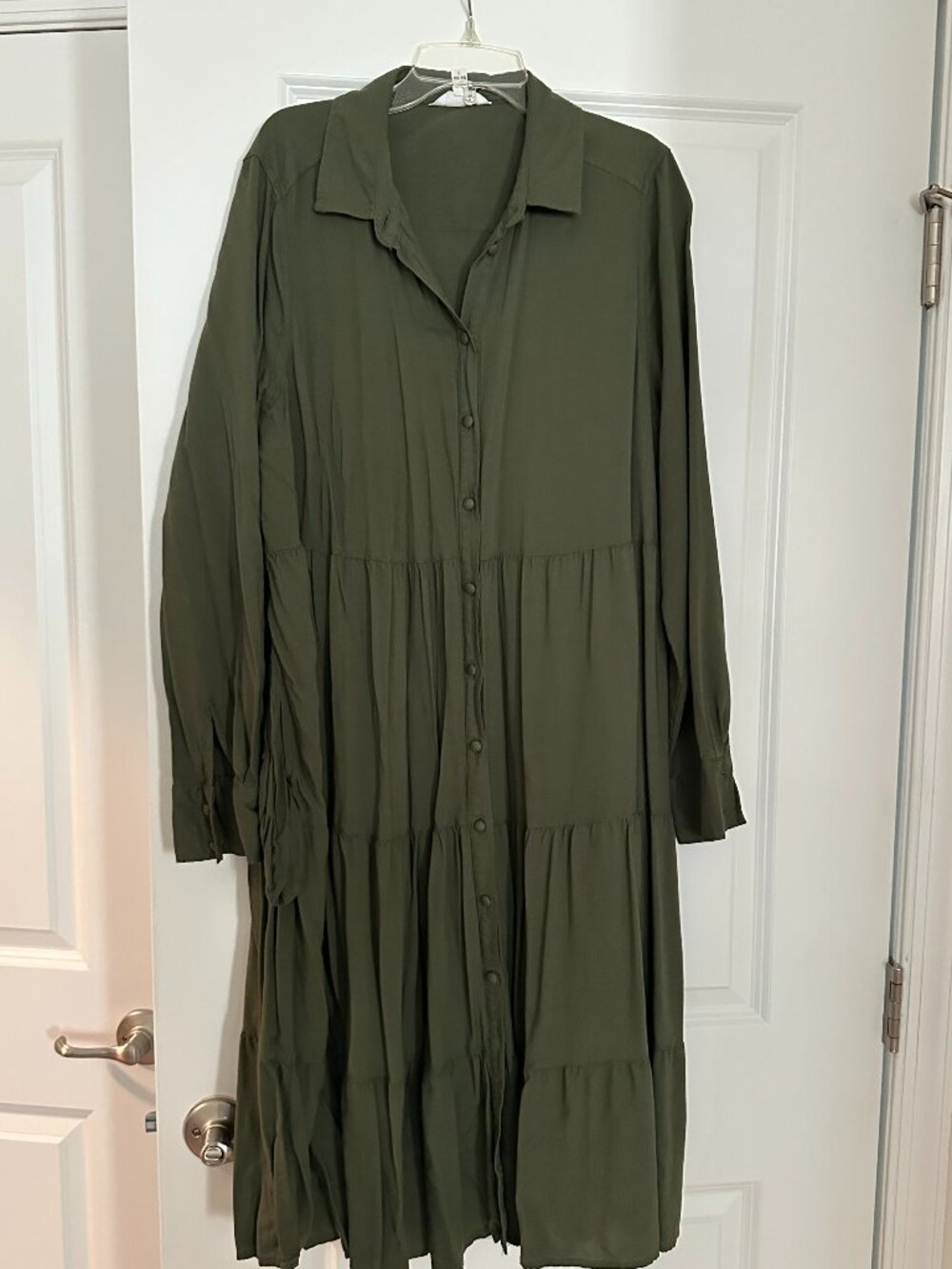 Adorable Olive Green prairie dress